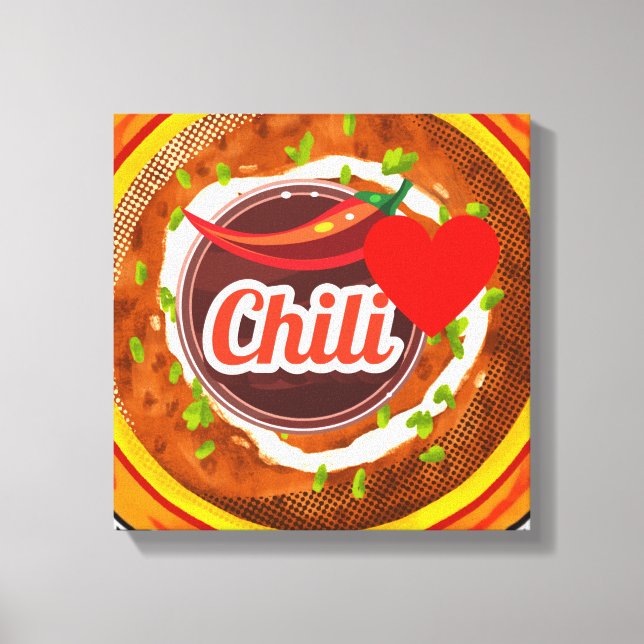 Chilli Bowl Canvas Print (Front)