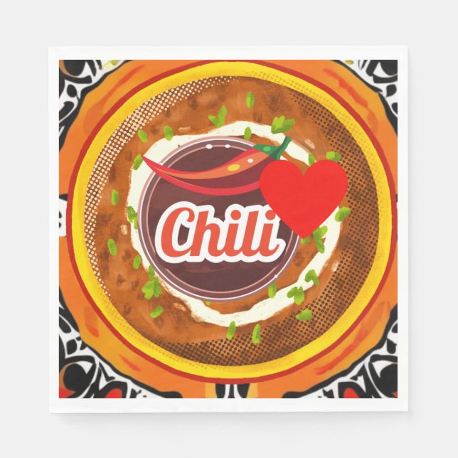 Chilli Bowl Napkin (Front)