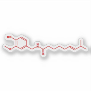 Chilli Capsaicin Molecular Chemical Formula