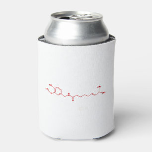 Chilli Capsaicin Molecular Chemical Formula Can Cooler
