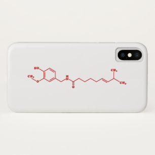 Chilli Capsaicin Molecular Chemical Formula Case-Mate iPhone Case