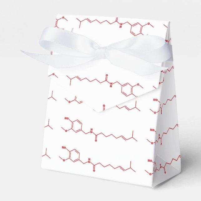 Chilli Capsaicin Molecular Chemical Formula Favour Box (Front Side)