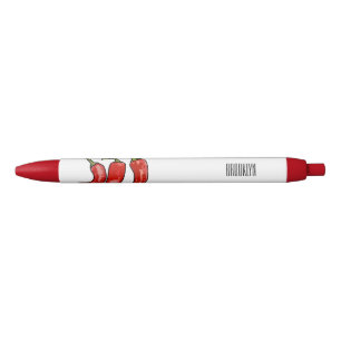 Chilli cartoon illustration  black ink pen