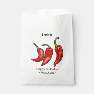 Chilli cartoon illustration  favour bags