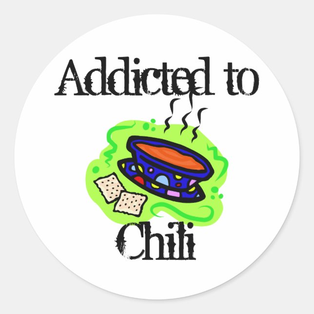Chilli Classic Round Sticker (Front)