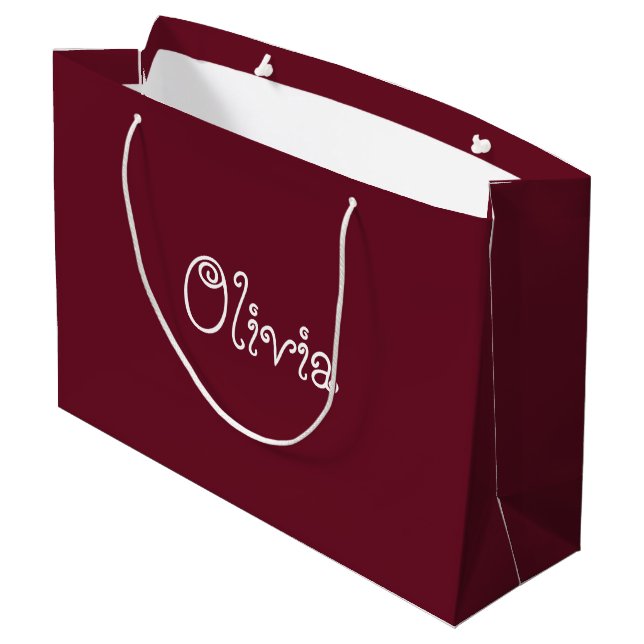 Chilli Colour Baby Shower Gift Bag (Back Angled)