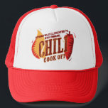 Chilli Cook Off | BBQ Cookout Contest Trucker Hat<br><div class="desc">Get in the hot and spicy spirit of a good old fashioned chilli cookoff competition with these fun and festive invitations! Get all you need for your family, school or corporate Chilli Cook Off, including invitations, party backdrops, aprons, decor, prizes and more in our store. Need help with customisation? Email...</div>