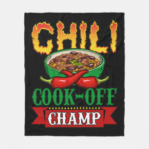 Chilli Cook Off Champ Competition Winner Fleece Blanket