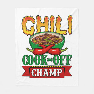 Chilli Cook Off Champ Competition Winner Fleece Blanket