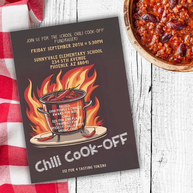 Chilli Cook Off Fundraiser Invitation (Creator Uploaded)