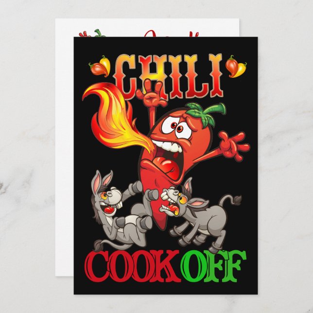 Chilli Cook Off Invitation (Front/Back)