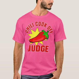Chilli Cook Off Judge Shirt With Hot Pepper