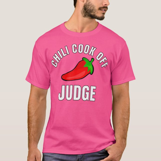 Chilli Cook Off Judge Shirt With Red Chilli Pepper (Front)