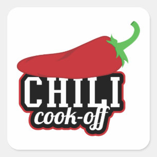 Chilli Cook-Off Square Sticker