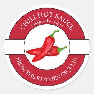 Chilli Hot Sauce Label 