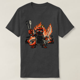 Chilli Ninja BBQ Master — Vintage Summer Fire  T-Shirt