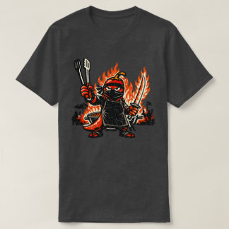 Chilli Ninja BBQ Master — Vintage Summer Fire T-Shirt
