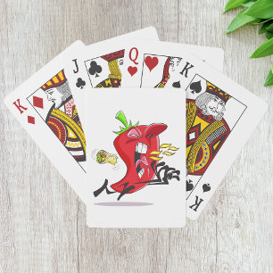 Chilli Pepper Breathing Fire Playing Cards