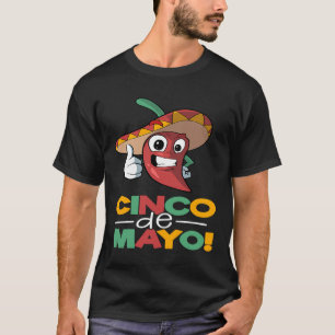 Chilli Pepper Cinco De Mayo Mexican T-Shirt