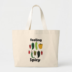 Chilli Pepper Feeling Spicy Fiesta Party Large Tote Bag