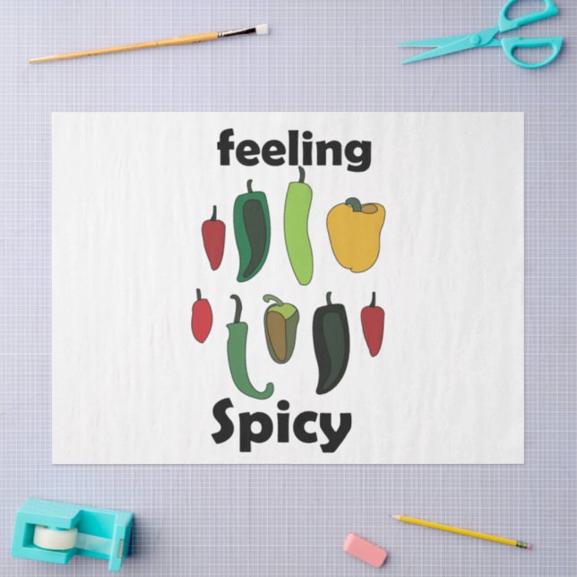 Chilli Pepper Feeling Spicy Fiesta Party Tissue Paper (Craft)