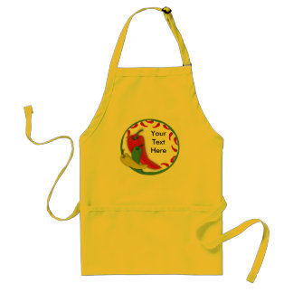 Chilli Pepper Group Circle Frame3 Standard Apron