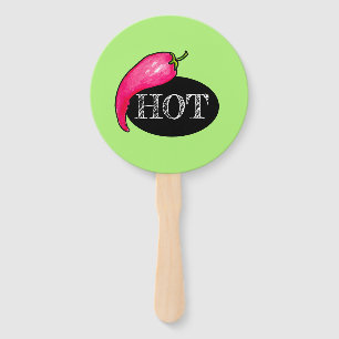 Chilli pepper hand fan