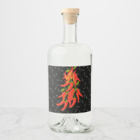 Chilli Pepper Hot Sauce Bottle