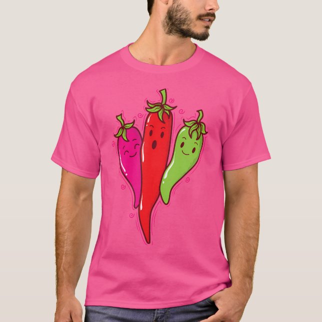 Chilli Pepper Hotness Spice Scoville T-Shirt (Front)