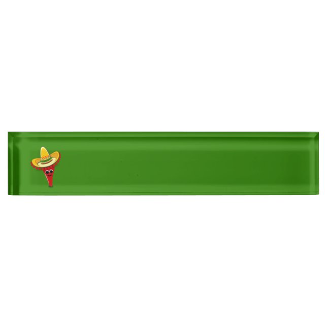 Chilli Pepper in a Sombrero Nameplate (Front)