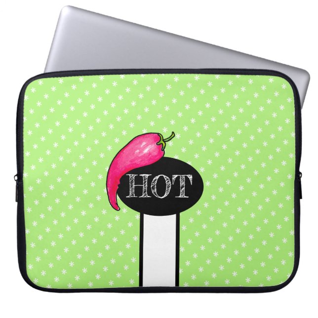 Chilli pepper laptop sleeve (Front)