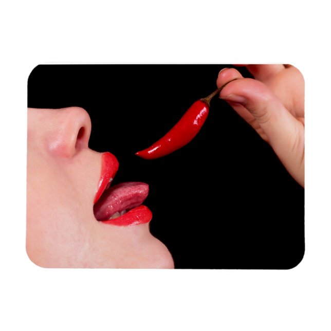 Chilli pepper lips magnet (Horizontal)