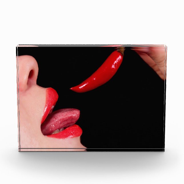Chilli pepper lips photo block (Front)