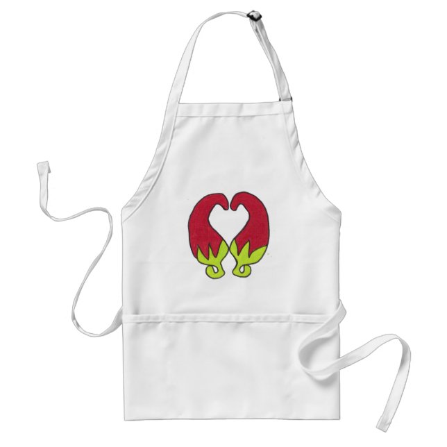 Chilli Pepper Love Standard Apron (Front)