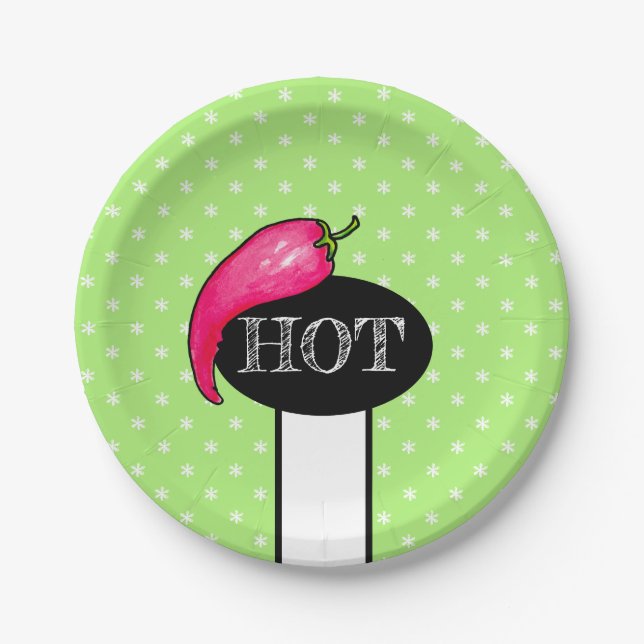 Chilli pepper paper plate (Front)