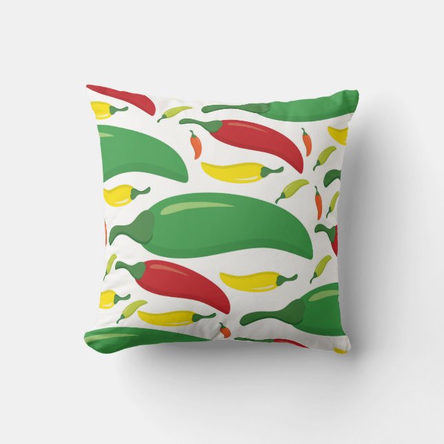 Chilli pepper pattern cushion (Front)