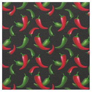 Chilli pepper pattern kitchen cotton twill fabric