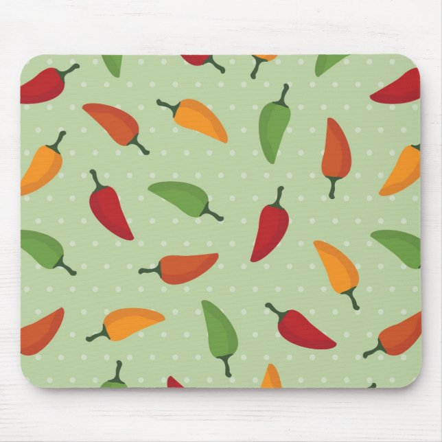 Chilli pepper pattern mouse pad (Front)