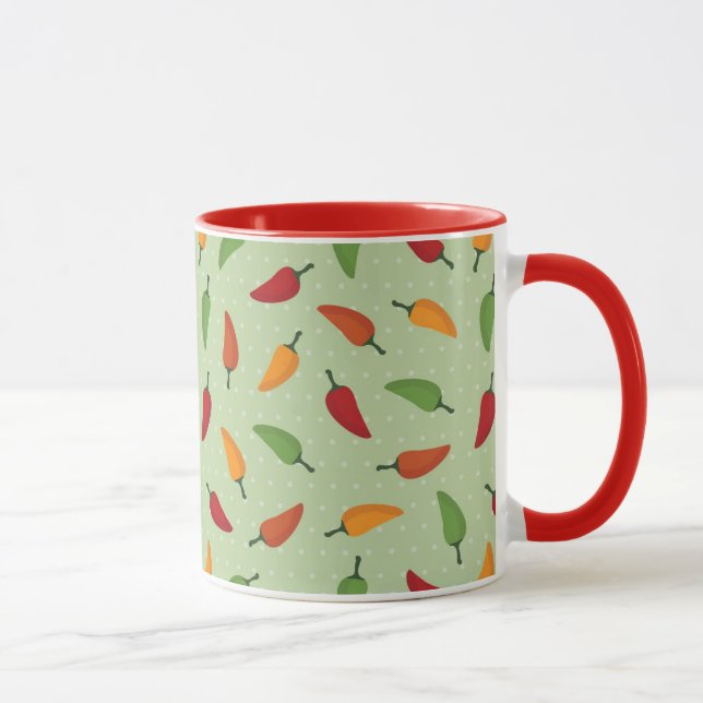 Chilli pepper pattern mug (Right)