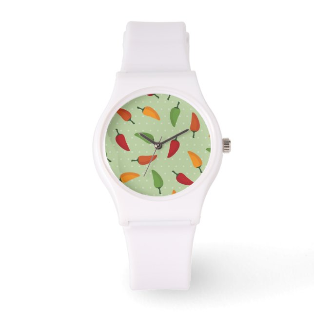 Chilli pepper pattern watch (Front)
