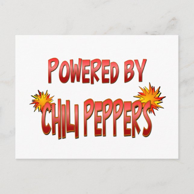 Chilli Pepper Power Postcard (Front)
