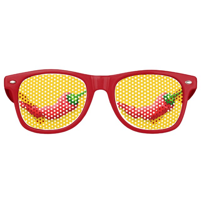 Chilli pepper retro sunglasses (Front)
