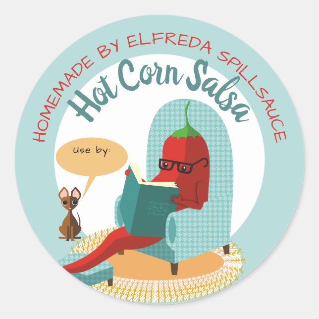 Chilli pepper salsa from the kitchen of sticker (Front)