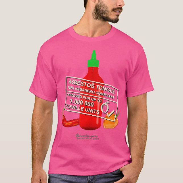 Chilli Pepper Sauce Asbestos Tongue Chilli Pepper T-Shirt (Front)