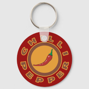 chilli pepper. spice key ring