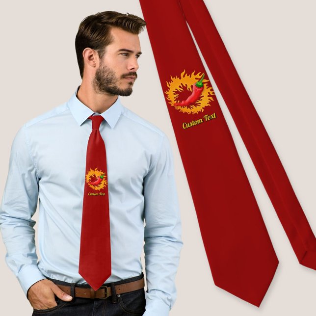 Chilli pepper with flame tie (Creator Uploaded)