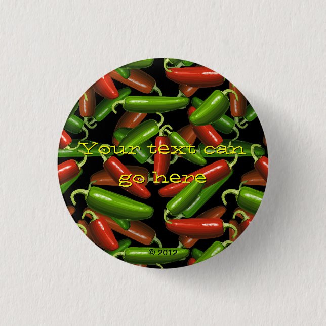 Chilli Peppers 3 Cm Round Badge (Front)