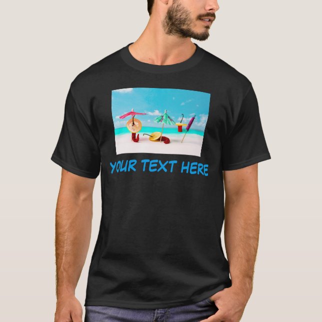Chilli Peppers And Your Text T-Shirt (Front)