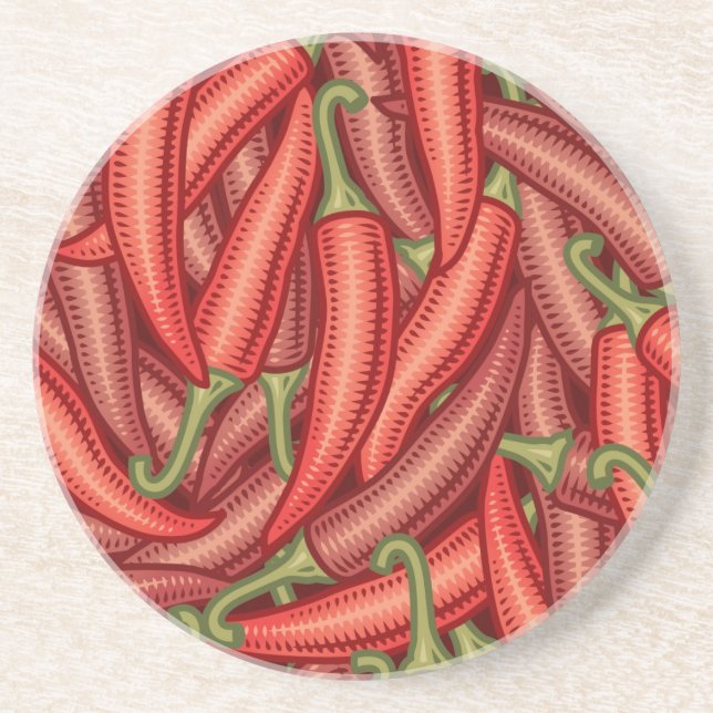 Chilli Peppers Coaster (Front)