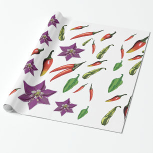 Chilli Peppers Custom Wrapping Paper
